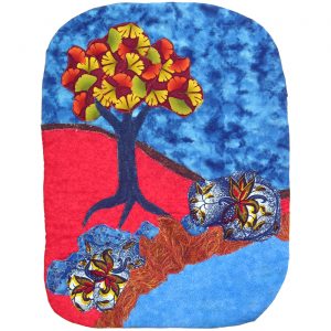 Landscape Red and Blue