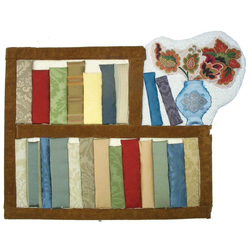 Collage of a bookshelf